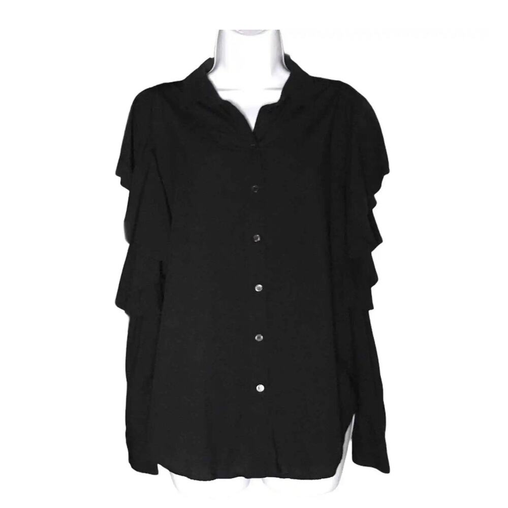 Elegant Black Women's Top